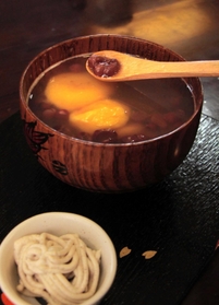 カフェキッチンマルクのぜんざい＝丹波市氷上町上成松