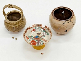 震災で傷ついた丹波焼の名品がなぜあるのか 兵庫陶芸美術館が伝える