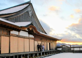 雪の日の篠山城大書院（１月３０日撮影）