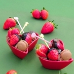 ときわどう「丹波苺のチョコフォンデュ」