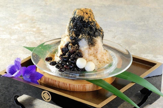 「ささらい」のかき氷「丹波黒豆」