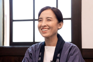 西山酒造場の女将、西山桃子さん＝丹波市市島町中竹田、西山酒造場