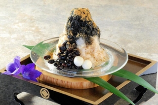 「ささらい」のかき氷「丹波黒豆」