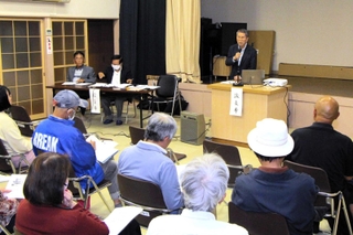 「崇廣館を再建する会」の設立総会の様子＝古市場公民館