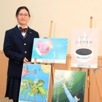 ヤングケアラーについて知ってもらおうと高校生がデザインを制作したポスター＝丹波市氷上町成松