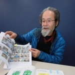 「災害支援ボランティアネット丹」の活動を振り返る下田新二郎代表＝丹波市柏原町小南