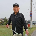 地域貢献のごみ拾いを１０年間ほぼ毎日続ける遠山満さん＝丹波篠山市黒岡