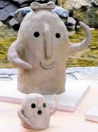 ワークショップで作るはにわのイメージ図（兵庫陶芸美術館提供）