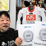 過去のレース経験を振り返る近兼拓史さん＝丹波市氷上町成松