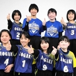 全国大会に出場した青垣ジュニアバレーボールクラブのメンバー＝丹波市氷上町成松
