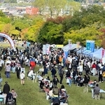 大勢の市民らでにぎわった「道の駅まつり」＝丹波の森公苑