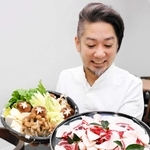 ホロンピアホテルが提供する「ぼたん鍋」。各店が味を競う＝丹波篠山市内（撮影・伊藤颯真）