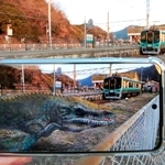加古川線沿線に古代生物!?　拡張現実使い企画、写真撮影楽しんで　西脇市－谷川駅間の6ポイント