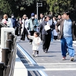 篠山川に新設の「丹波竜かみくげ橋」渡り初め　丹波市の青田阿草線、整備が完了