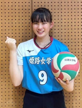 近畿中学総体に向けて意気込む大野愛珠華さん（提供）
