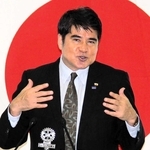 篠山ロータリークラブの例会で講演する永島昭浩さん＝丹波篠山市二階町