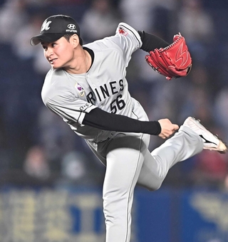 今季４２試合に登板したロッテの中森俊介選手