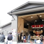 印西地区の太鼓蔵が新たに完成した。集会所も併設する＝稲美町印南