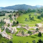 「みとろフルーツパーク」のグランピングサイトのイメージ図