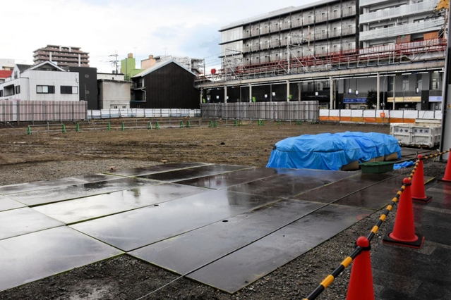 旧加古川産業会館の跡地＝加古川市加古川町寺家町