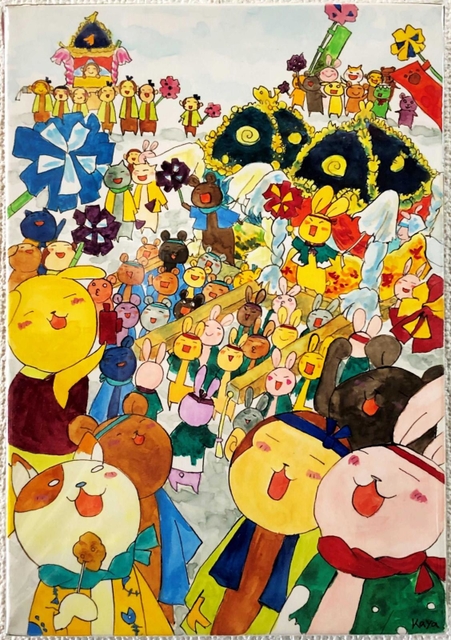 神戸新聞next 東播 せめてイラストで味わって 動物たちの秋祭り展