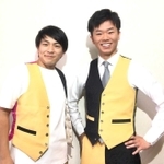 ３０日に解散公演を開くアンドロイドの翔大さん（右）、おかじさん（（ｃ）吉本興業）