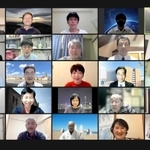 約９０人がオンラインで参加した清流会東京支部の同窓生の集い（事務局提供）