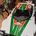 ラリーカー「ランチア・ストラトス」のレプリカ車＝高砂市高砂町鍛冶屋町