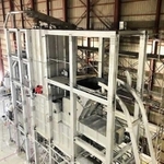 マツモト工業が開発し、電子基板から貴金属を取り出す熱分解炉設備（同社提供）