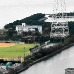 一体活用する指定管理者が決まった向島公園周辺エリア＝高砂市高砂町向島町（同市提供、小型無人機から撮影）