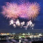 過去の加古川まつり花火大会の様子（加古川市提供）