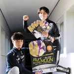 「ラン・トゥー・ザ・ムーン－月まで協走」を開催前にアピールする実行委員会事務局職員＝加古川市加古川町北在家