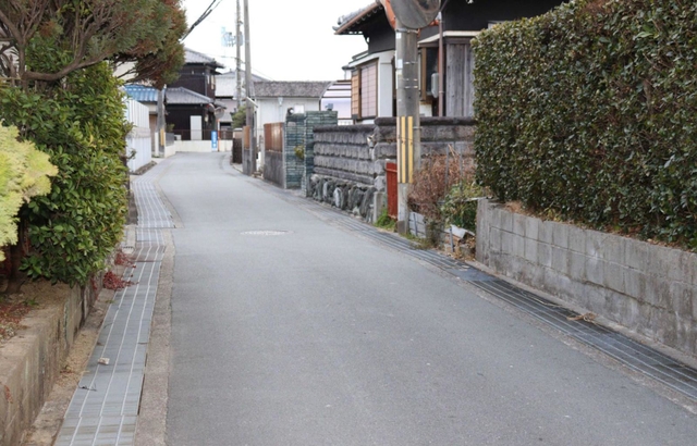 男が取り押さえられた現場付近＝高砂市内