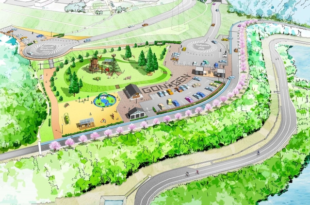 権現総合公園のリニューアル後の完成予想図