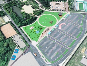 リニューアルした日岡山公園のイメージ図