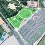 リニューアルした日岡山公園のイメージ図