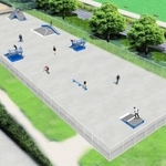 日岡山公園にはスケートボード場もできる