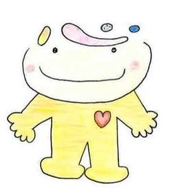 「ほほえみスペース」のキャラクターに選ばれた田尻絢楓さんのデザイン