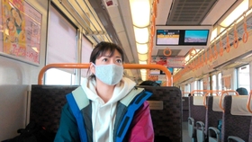 上野樹里さんが加古川市内を巡った動画の一場面（加古川観光協会提供）