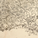 １９０８年に神戸新聞が紙面の付録として発行した地図の阪神地域部分