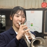 加古川西高吹奏楽部トランペット奏者の稲岡未歩さん