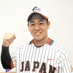 「ＮＯＭＯ　ＪＡＰＡＮ」の一員として米国遠征に選出された兵庫加古川ヤングの渡辺裕太君＝高砂市役所