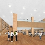両荘みらい学園の図書館イメージ図＝加古川市教育委員会提供