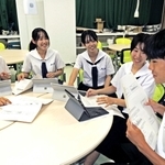 イカナゴの漁獲量回復に関する提言に向けて取り組んできた加古川東高校「探究いかなご班」＝加古川市加古川町粟津