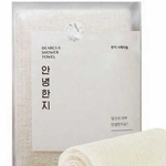 販売を予定する韓紙を使ったボディタオル（河原崎さん提供）