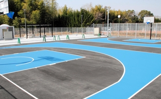 新設された３×３コート＝加古川町大野