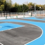新設された３×３コート＝加古川町大野