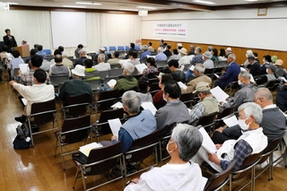 播磨臨海地域道路の計画に対する問題点を共有した集会＝高砂市高砂町朝日町１
