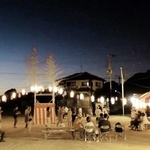 地域に学生が入ったことを契機に昨年復活した広尾東の夏祭り＝加古川市志方町広尾（ため池みらい研究所提供）