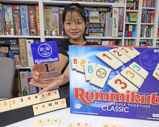 日本選手権を制した中学２年生の青山結香さん＝加古川市米田町船頭